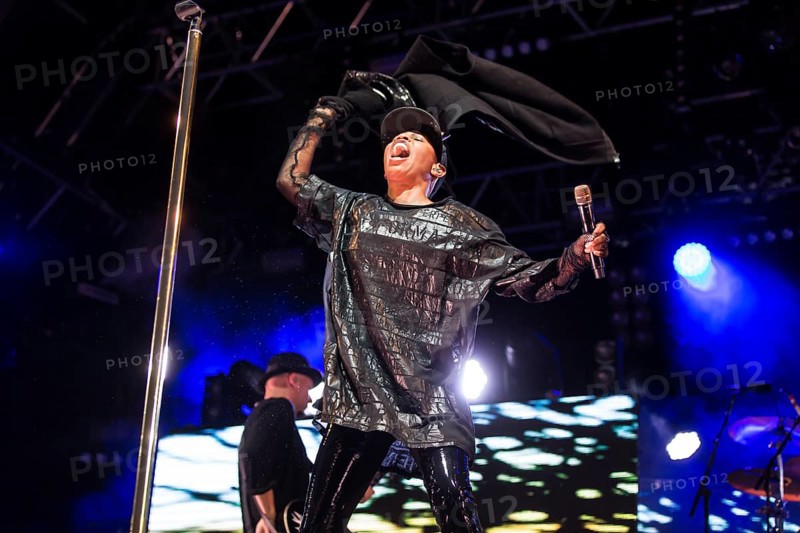The British band Skunk Anansie with singer Deborah Anne Dyer alias Skin live at the 26th Heitere Open Air in Zofingen