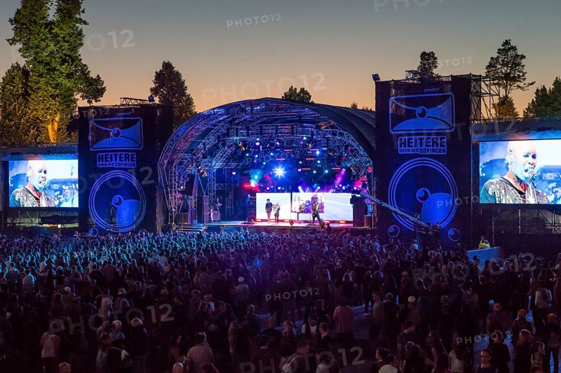 The British band Skunk Anansie with singer Deborah Anne Dyer alias Skin live at the 26th Heitere Open Air in Zofingen
