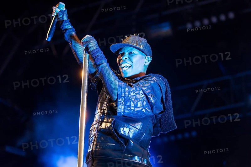 The British band Skunk Anansie with singer Deborah Anne Dyer alias Skin live at the 26th Heitere Open Air in Zofingen