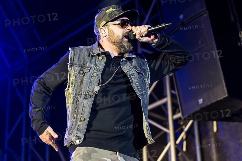 The German rapper and producer Paul Hartmut Wurdig alias Sido live at the 26th Heitere Open Air in Zofingen