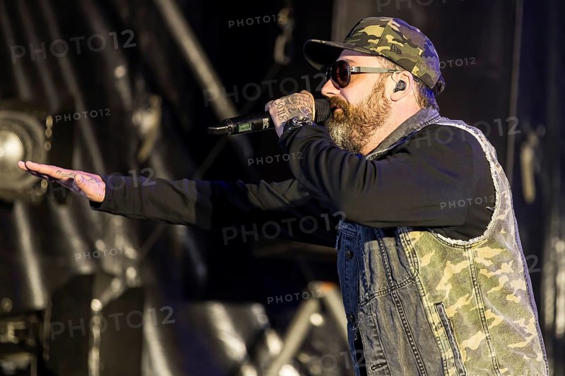 The German rapper and producer Paul Hartmut Wurdig alias Sido live at the 26th Heitere Open Air in Zofingen