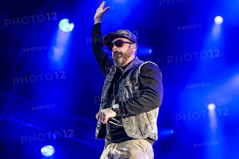 The German rapper and producer Paul Hartmut Wurdig alias Sido live at the 26th Heitere Open Air in Zofingen