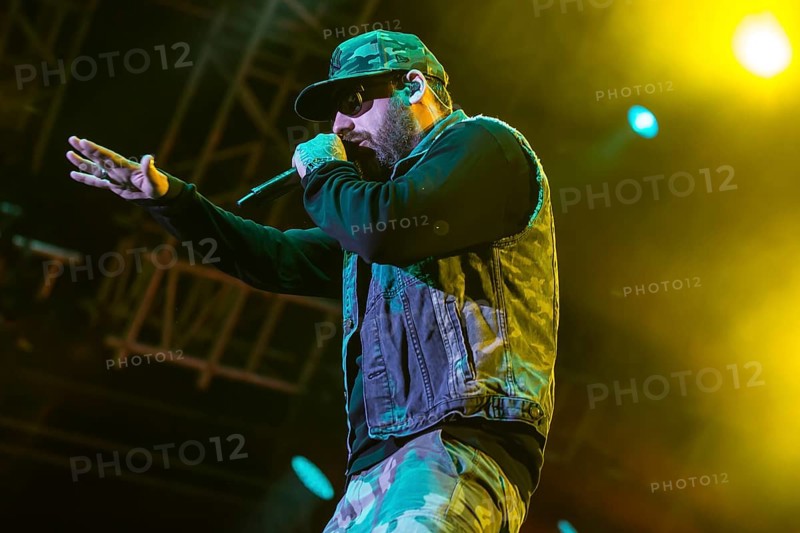 The German rapper and producer Paul Hartmut Wurdig alias Sido live at the 26th Heitere Open Air in Zofingen