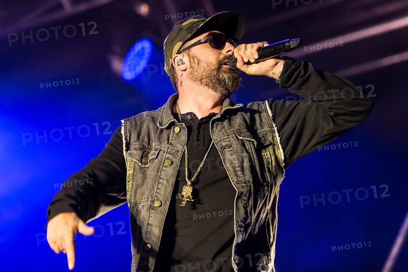 The German rapper and producer Paul Hartmut Wurdig alias Sido live at the 26th Heitere Open Air in Zofingen