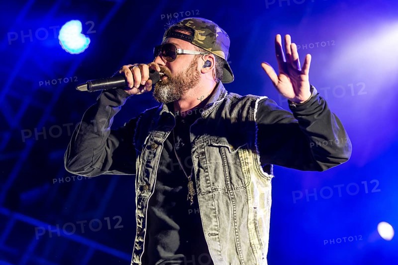 The German rapper and producer Paul Hartmut Wurdig alias Sido live at the 26th Heitere Open Air in Zofingen