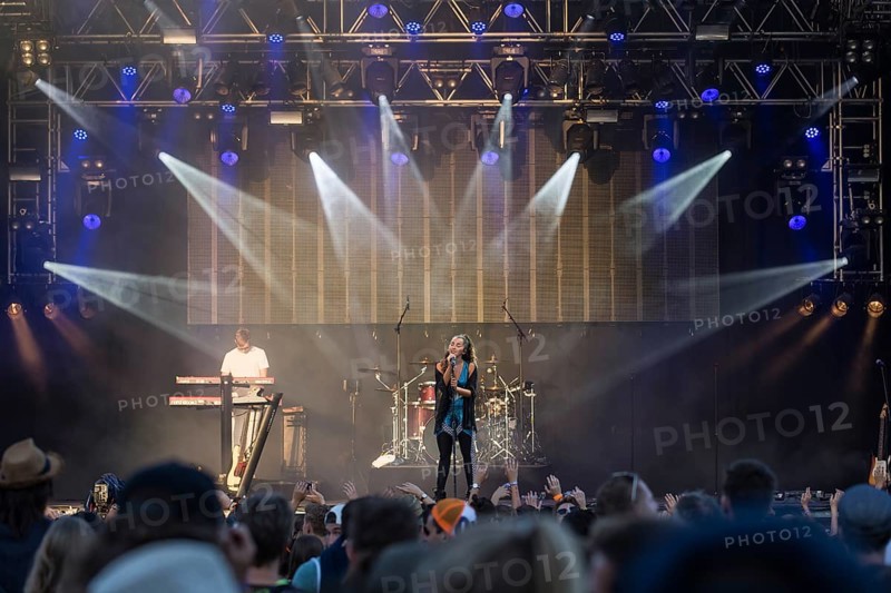 English pop and R&B singer Ella Eyre live at the 26th Heitere Open Air in Zofingen
