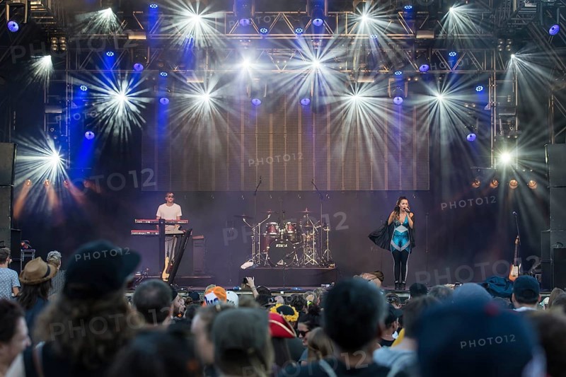 English pop and R&B singer Ella Eyre live at the 26th Heitere Open Air in Zofingen