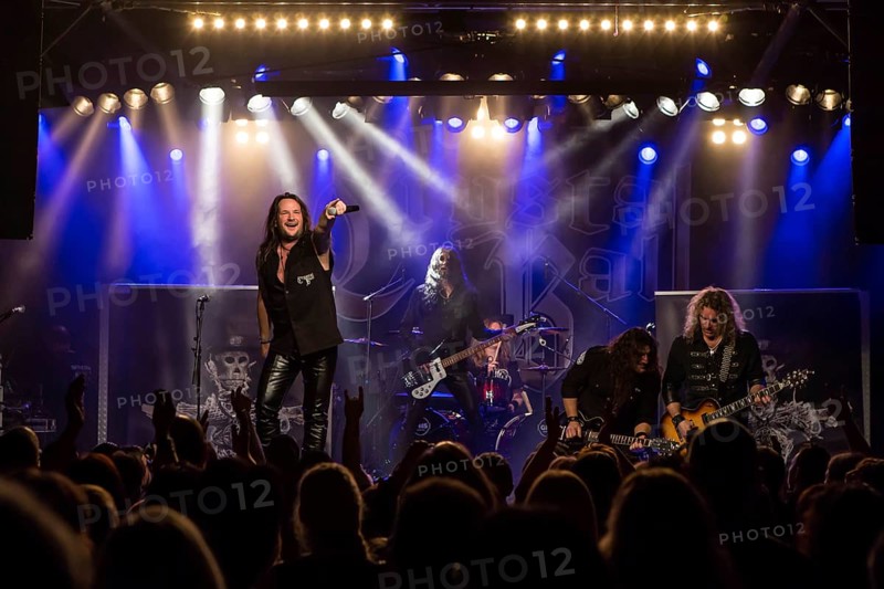 The Swiss hard rock band Crystal Ball live in the Schuur Lucerne