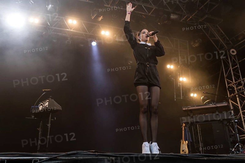 The French pop singer Jain live at the 26th Heitere Open Air in Zofingen