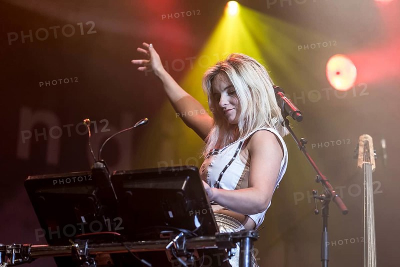 The British electropop band Clean Bandit live at the 26th Heitere Open Air in Zofingen