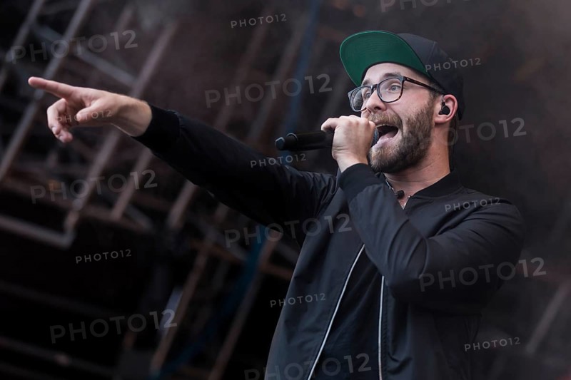 The German singer and songwriter Mark Forster live at the 27th Heitere Open Air in Zofingen