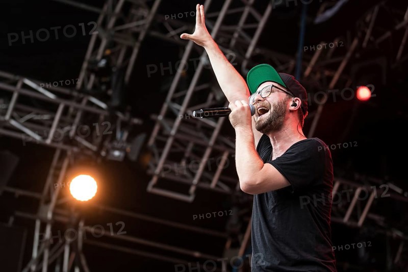 The German singer and songwriter Mark Forster live at the 27th Heitere Open Air in Zofingen