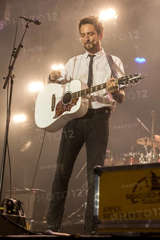The British musician Frank Turner & The Sleeping Souls live at the 27th Heitere Open Air in Zofingen