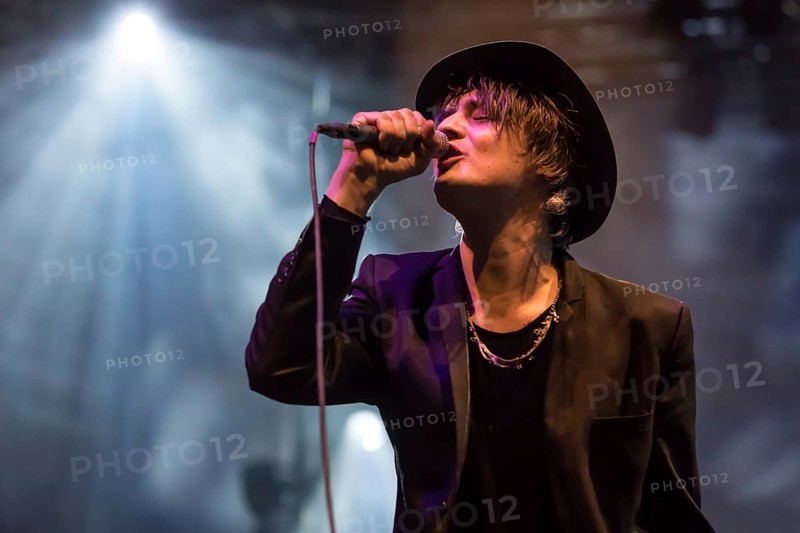 The British rock musician Peter Doherty live at the 25th Blue Balls Festival in Lucerne