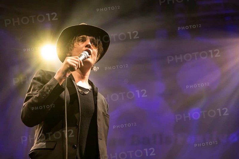 The British rock musician Peter Doherty live at the 25th Blue Balls Festival in Lucerne