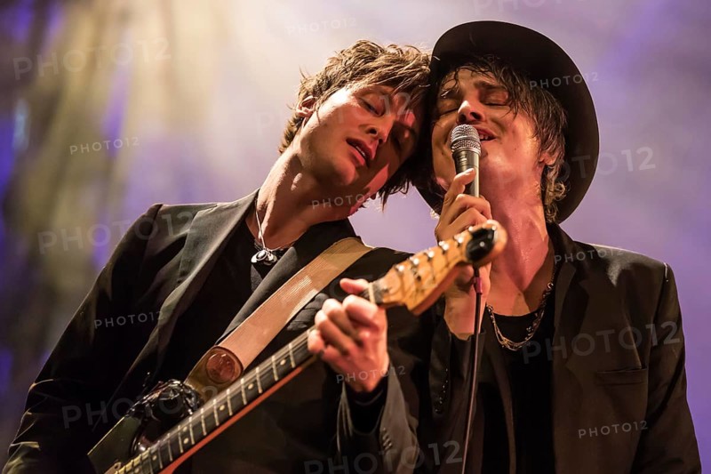 The British rock musician Peter Doherty live at the 25th Blue Balls Festival in Lucerne