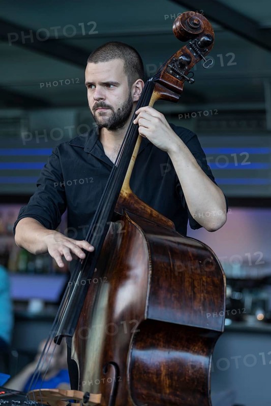 The Swiss band Uzu live at the 25th Blue Balls Festival in Lucerne