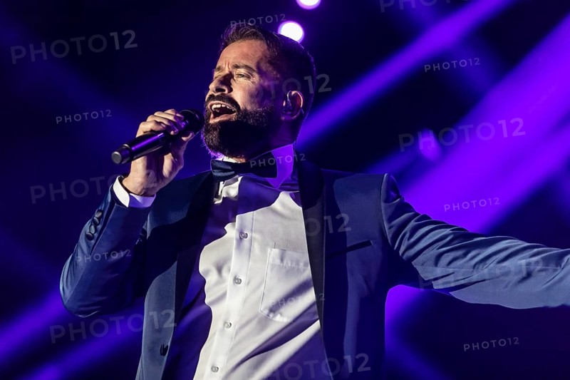 The Swiss pop singer and presenter Leonard live at the Schlager Nacht in Lucerne
