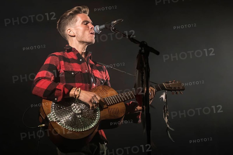 The Icelandic rock band Kaleo with singer and frontman Jokull Juliusson live at the 28th Heitere Open Air in Zofingen