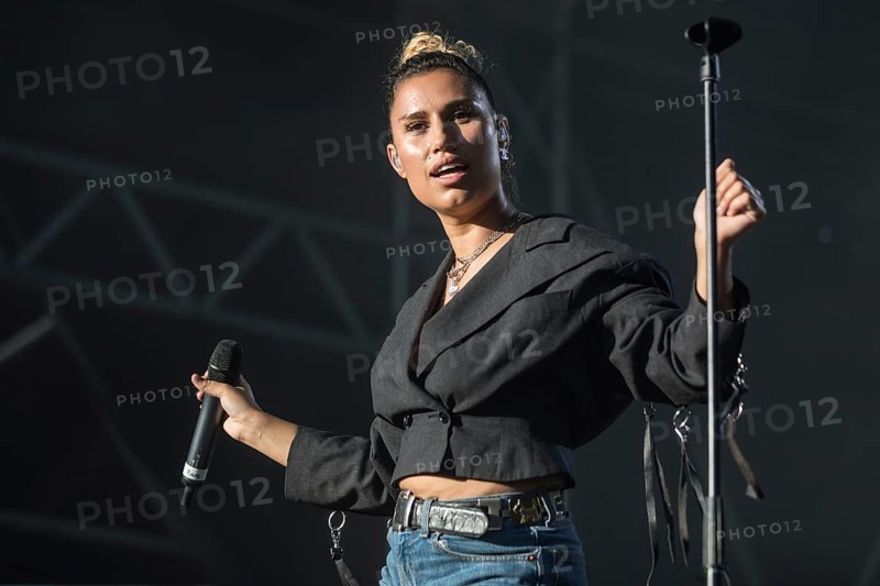 British R & B and pop singer and songwriter Rachel Keen aka Raye live at the 28th Heitere Open Air in Zofingen Aargau