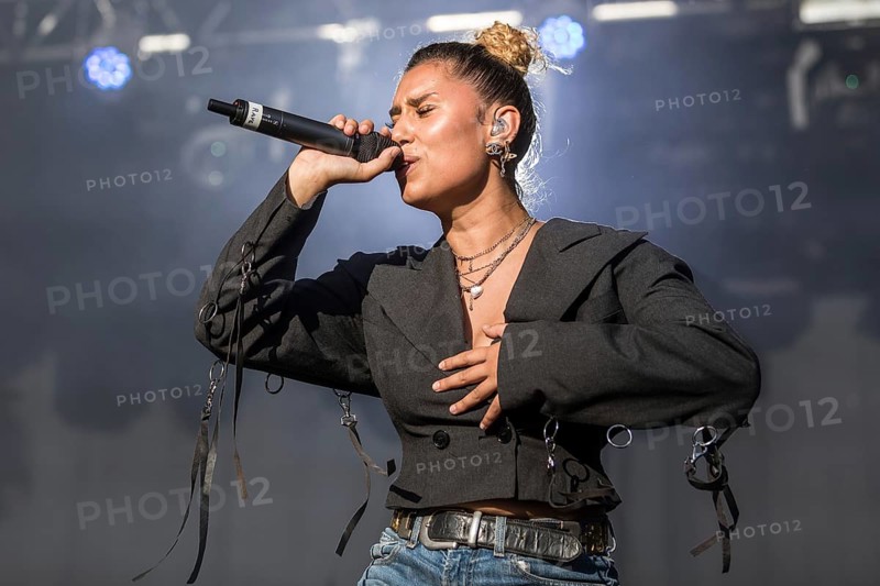 British R & B and pop singer and songwriter Rachel Keen aka Raye live at the 28th Heitere Open Air in Zofingen Aargau