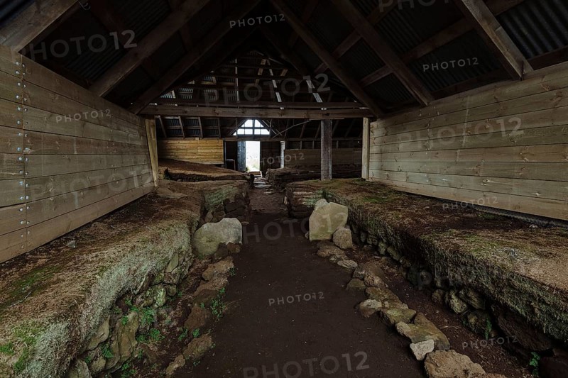 Excavation of the foundations of a nave