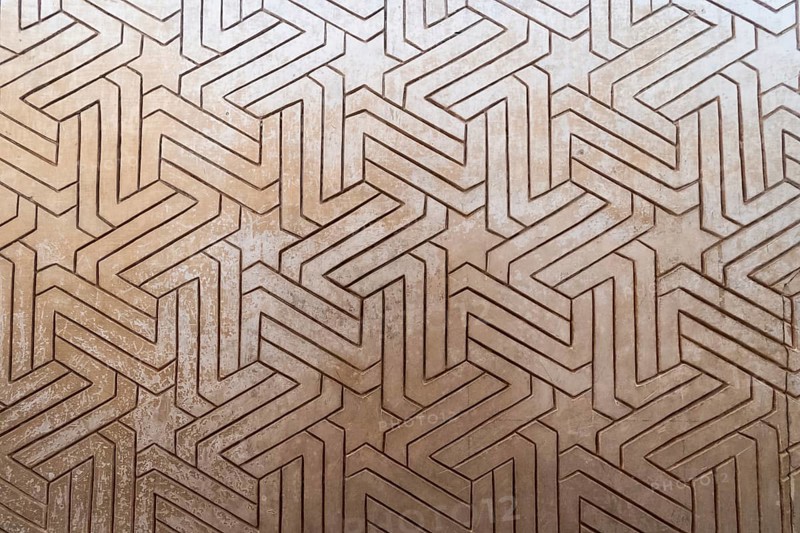 Geometric Moorish plaster decorations