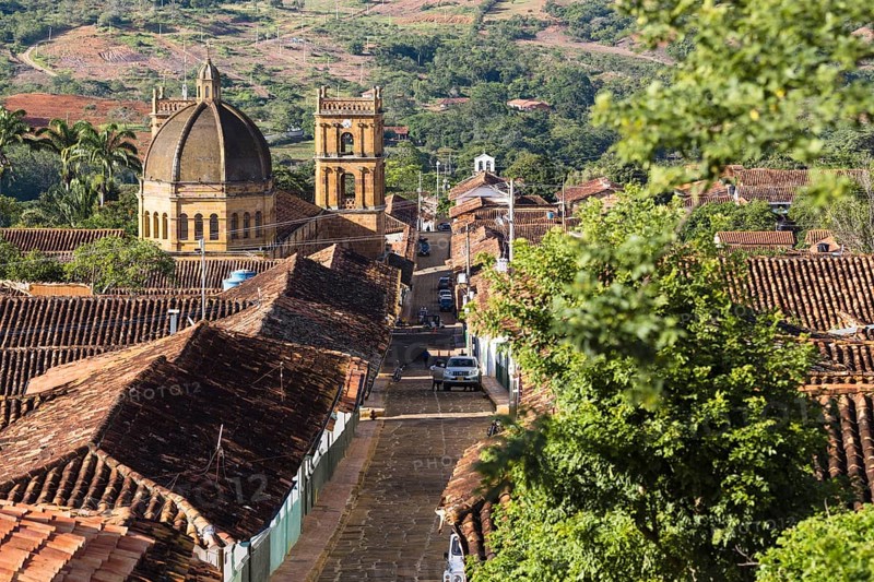 View over town with cathedral Immaculada y San Lorenzo