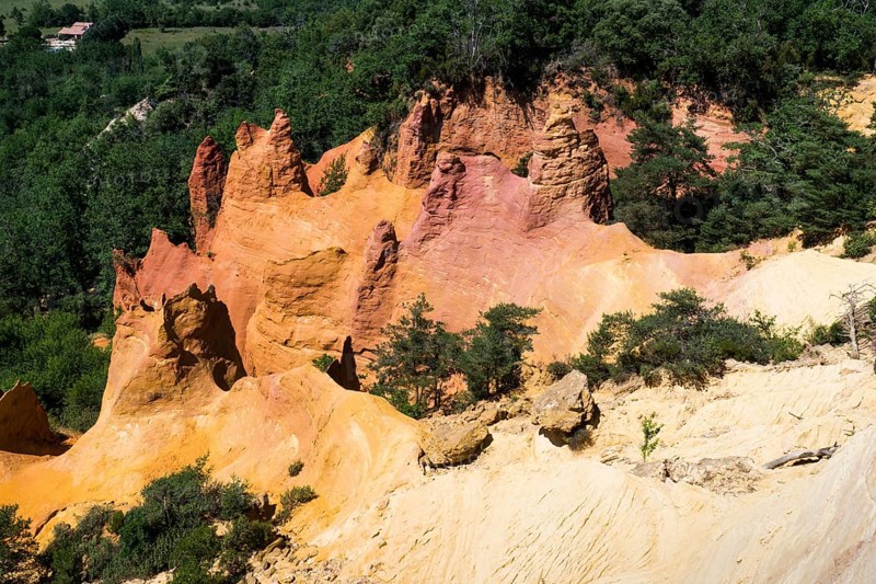 Eroded cliffs