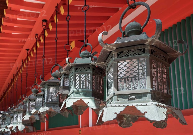 Bronze lanterns at Kasuga Taisha Shrine in Nara