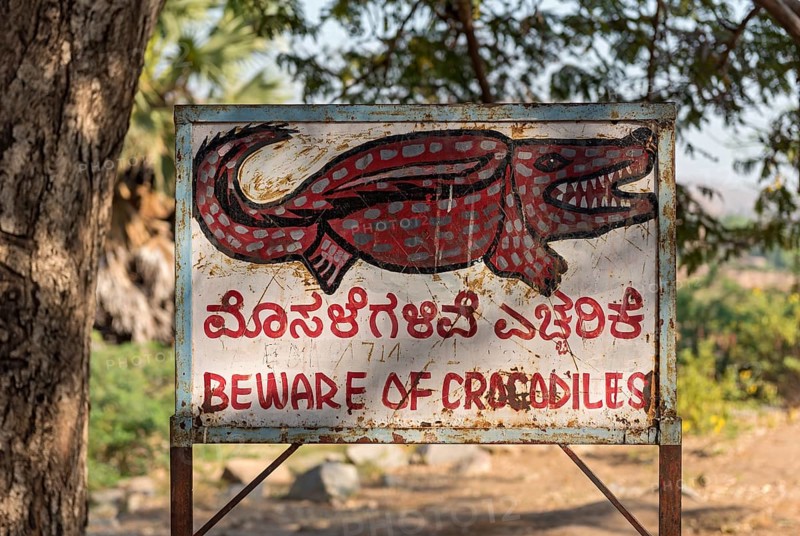 Beware of Crocodiles warning sign
