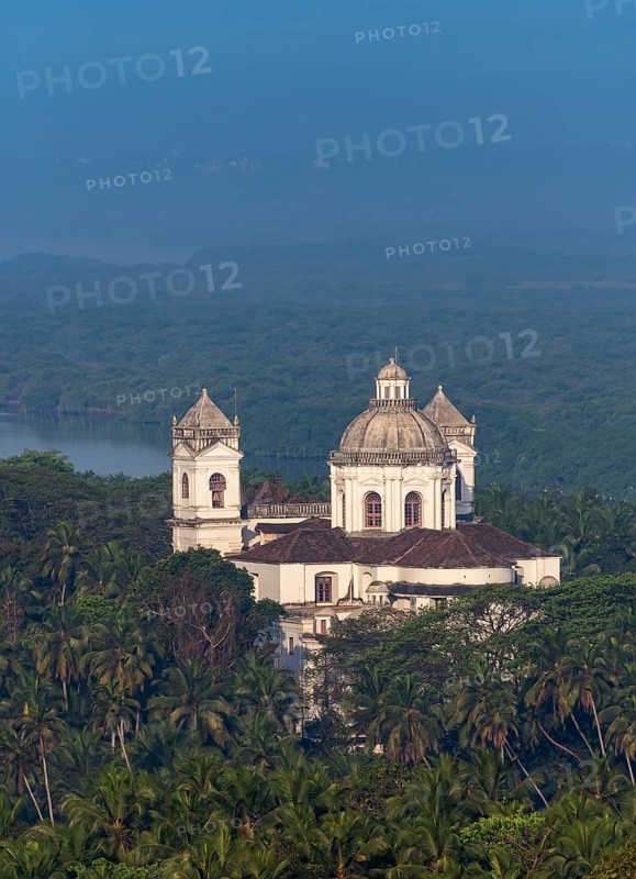 St. Cajetan Church among palm trees