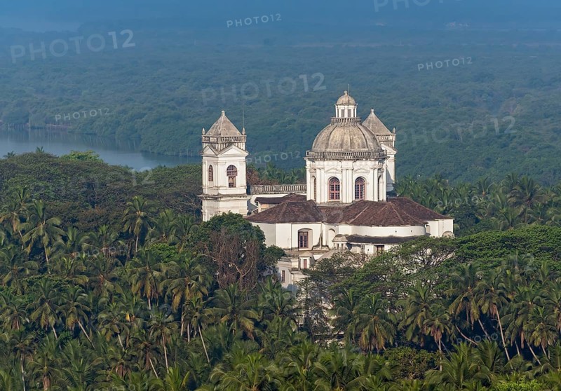 St. Cajetan Church among palm trees