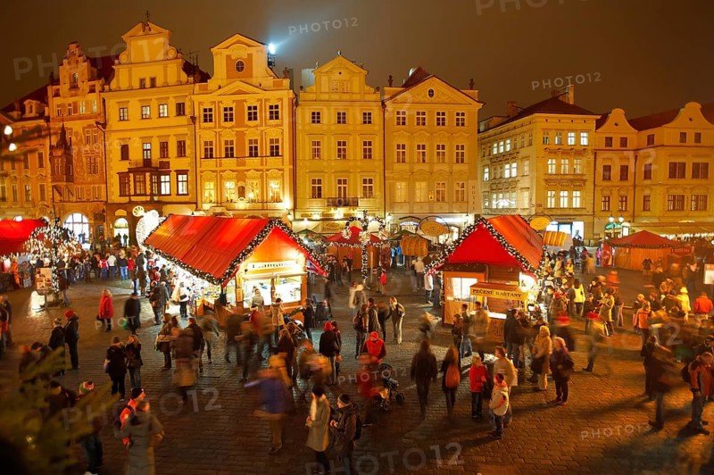 Christmas Market at night time