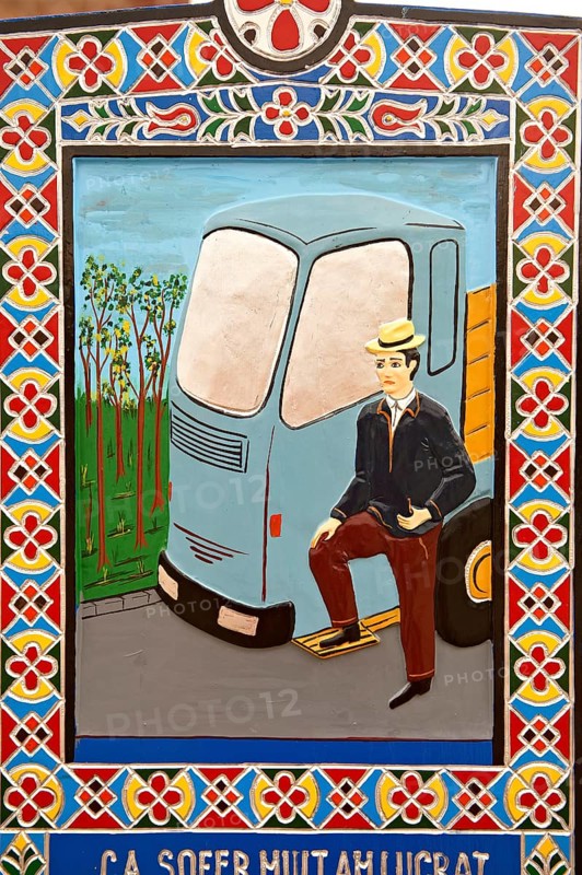 Tombstone of a lorry owner