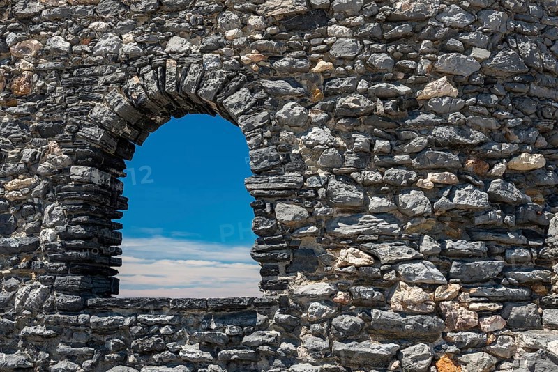 View through rampart window