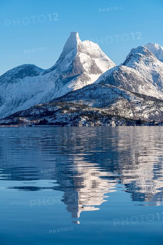 Stetind is reflected in Fjord