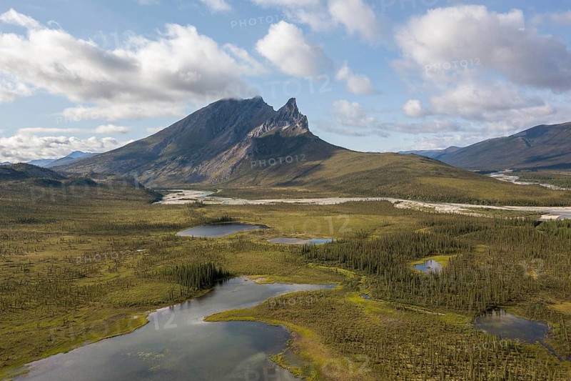Mount Sukakpak and tundral landscape