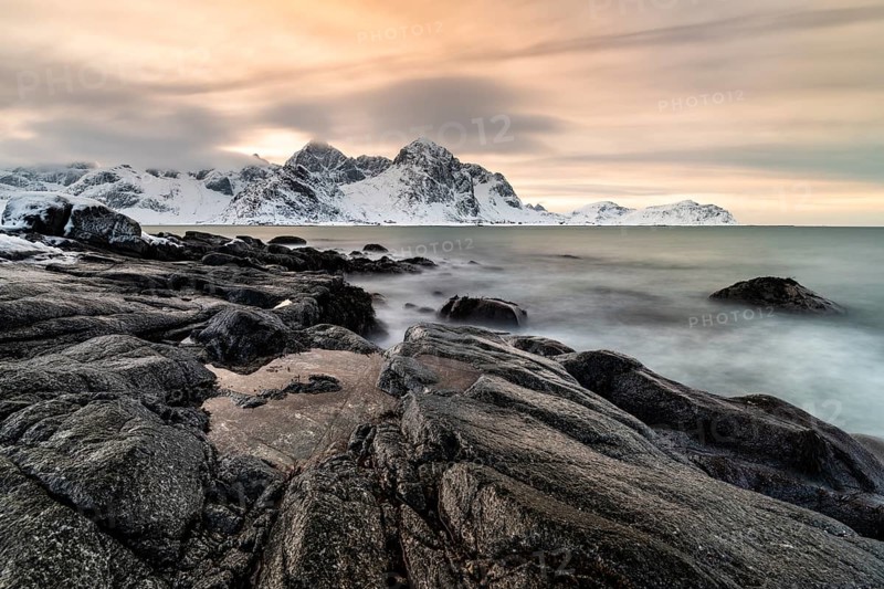 Rocky coast near Vareid