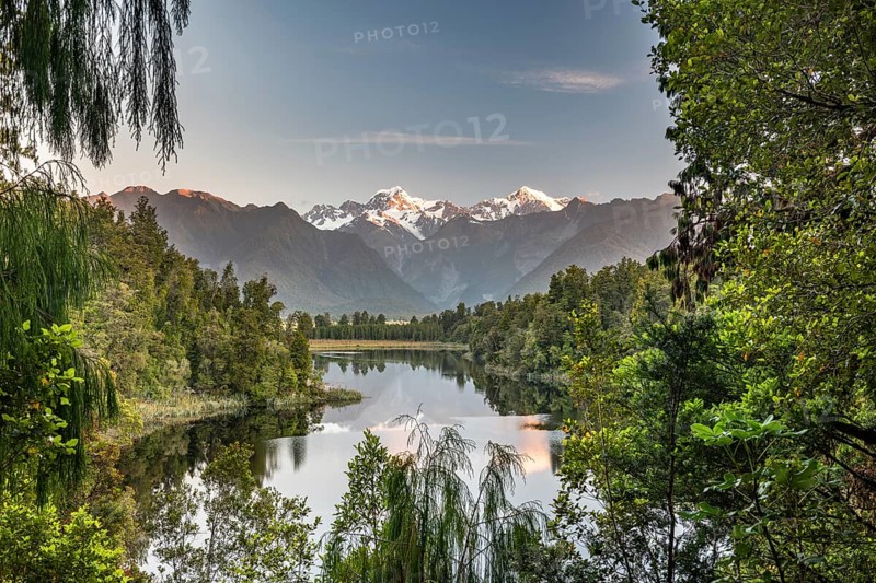 View of Mount Cook and Mount Tasman