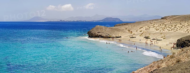 Sandy beach with turquoise waters of Playa del Congrioo