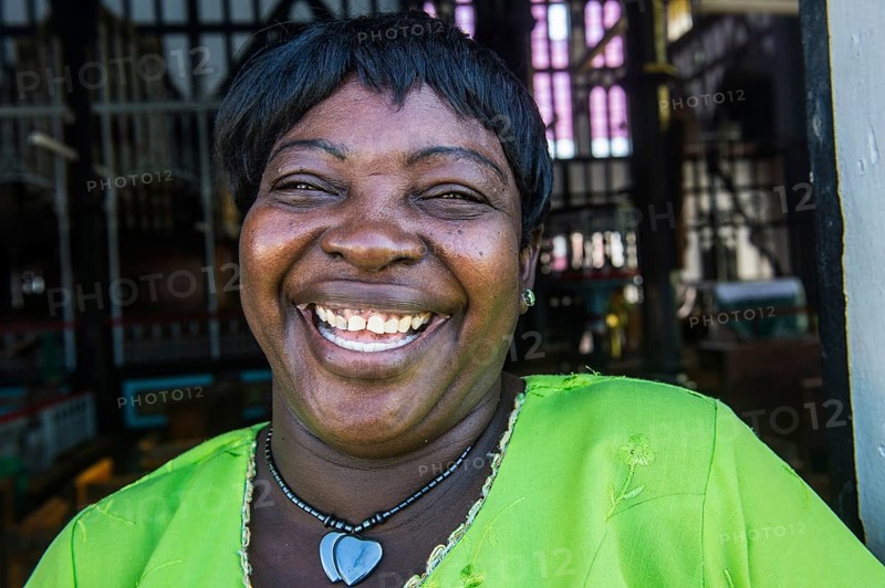 Happy gatekeeper in the St. GeorgeÂ´s cathedral