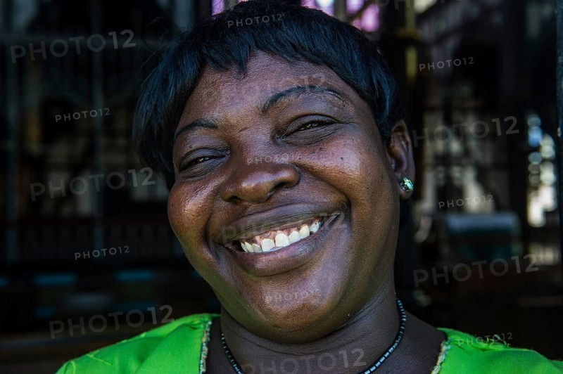 Happy gatekeeper in the St. GeorgeÂ´s cathedral