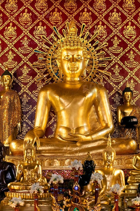 Golden Buddha Statue in Wat Phra Singh