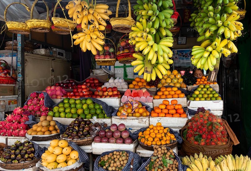 Fruit stall at Kandal Market