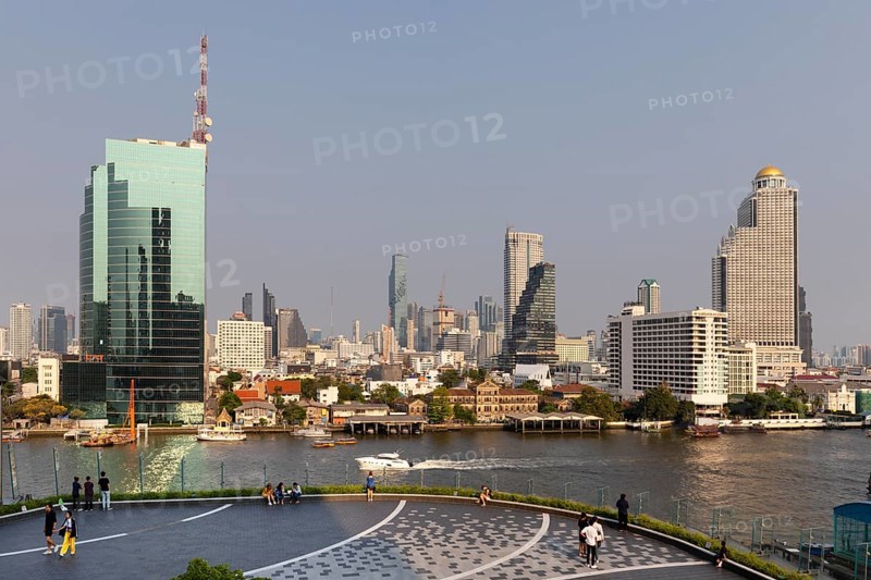 Panoramic view from terrace of Icon Siam