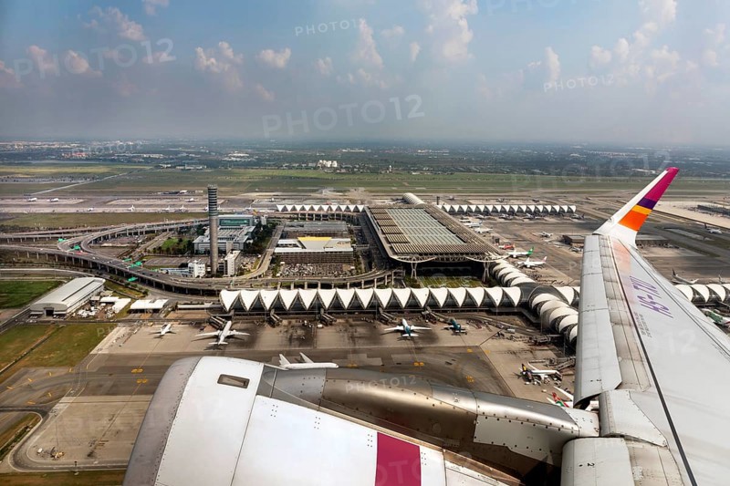 Thai Smile Airline after departure via Suvarnabhumi Airport