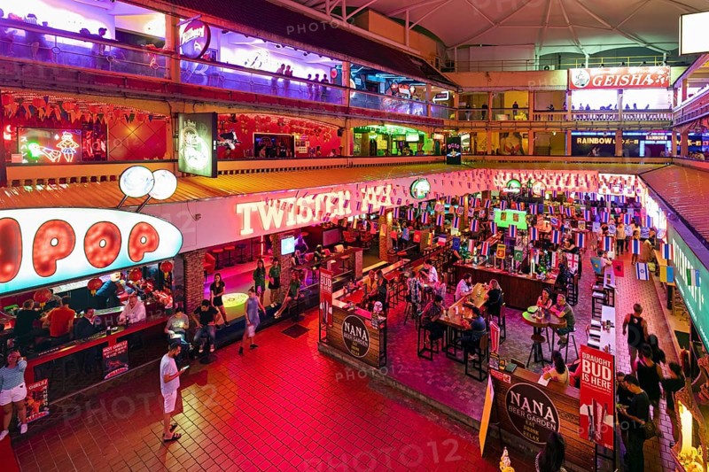 Nightlife in the red light district Nana Plaza