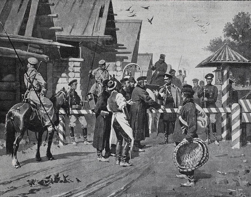 People crossing the Prussian