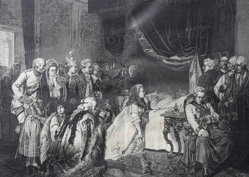 The death bed of Joseph II